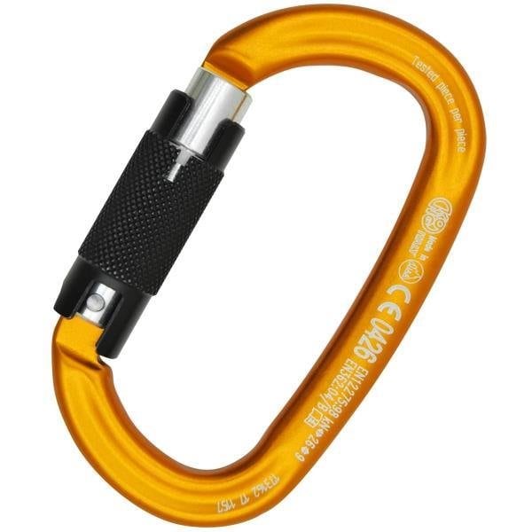 Kong Usa Oval, 110 mm Length, 21 mm Gate Opening, Aluminum Alloy, Orange/Polished/Black 712LM0OPNKK - main